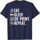 Cool 3D Printing Women 3D Printer Lovers Print Geeks T-Shirt - T-Shirt | Navy