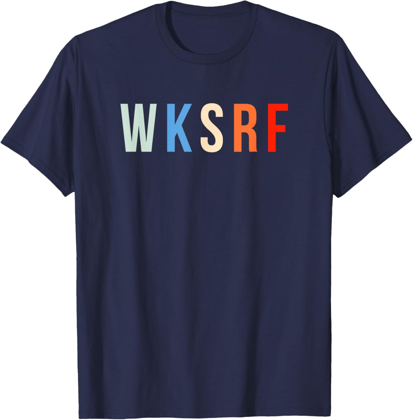 WKSRF Wakeboard Wakeboarding Wakeboarder Surfing Wakesurf T-Shirt - T-Shirt | Navy