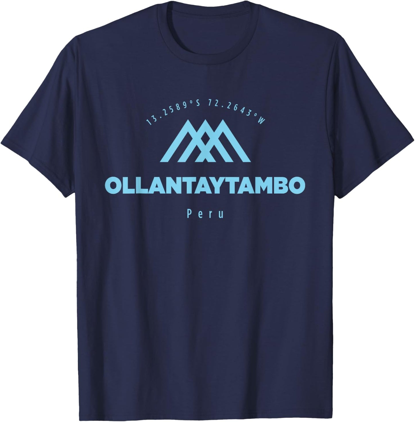 Ollantaytambo Mountain Vacation Skiing Peru T-Shirt - T-Shirt | Navy