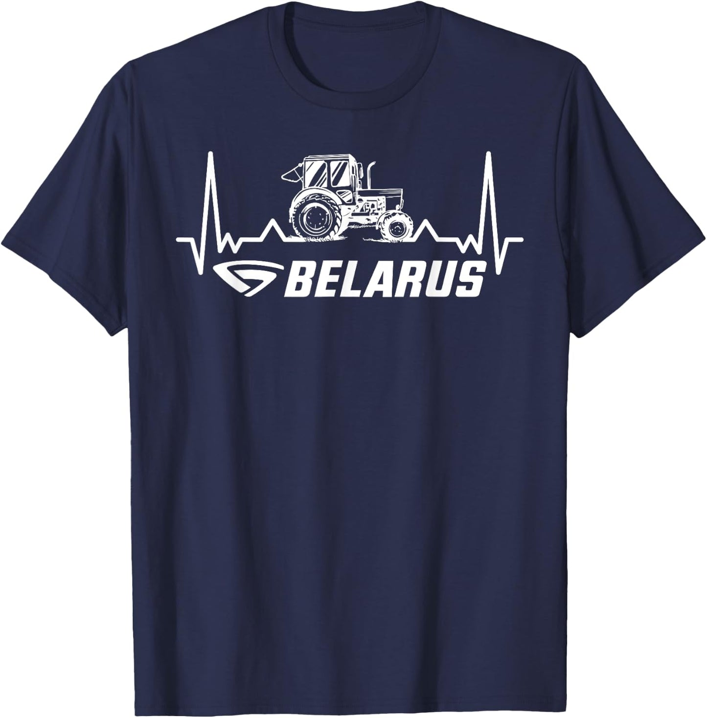 Belarus Bauer Tractor Farmer's Tractor T-Shirt - T-Shirt | Navy