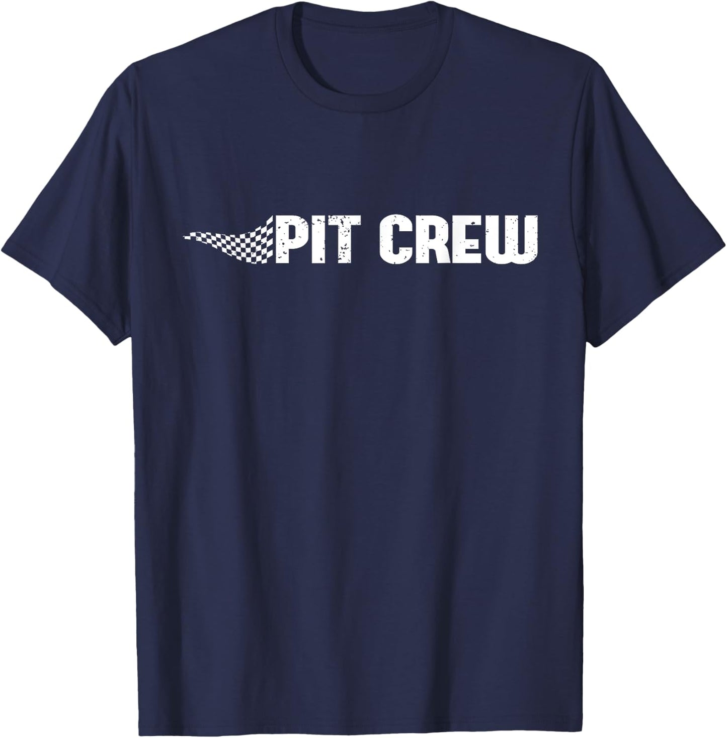 Pit Crew Pit Crew Racing Car Family Matching Birthday Party T-Shirt - T-Shirt | Navy