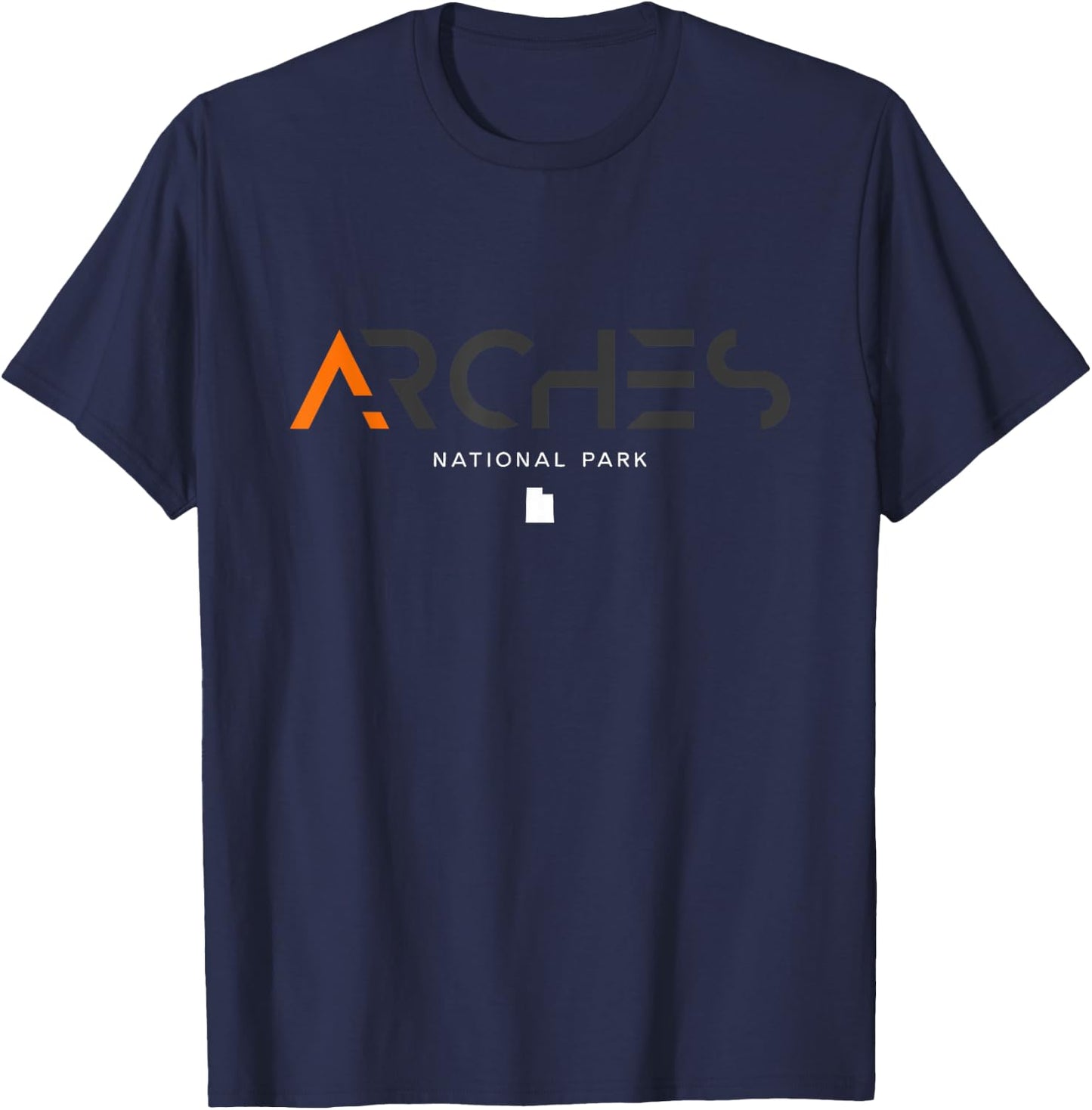 Arches National Park Utah Tonal Retro Vintage T-Shirt - T-Shirt | Navy