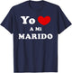 Yo Amo A Mi Marido, Spanish Husband Love T-Shirt - T-Shirt | Navy