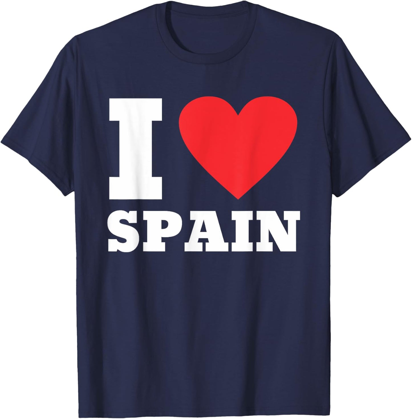 I Love Spain I Heart Spain Family Travel Spain T-Shirt - T-Shirt | Navy