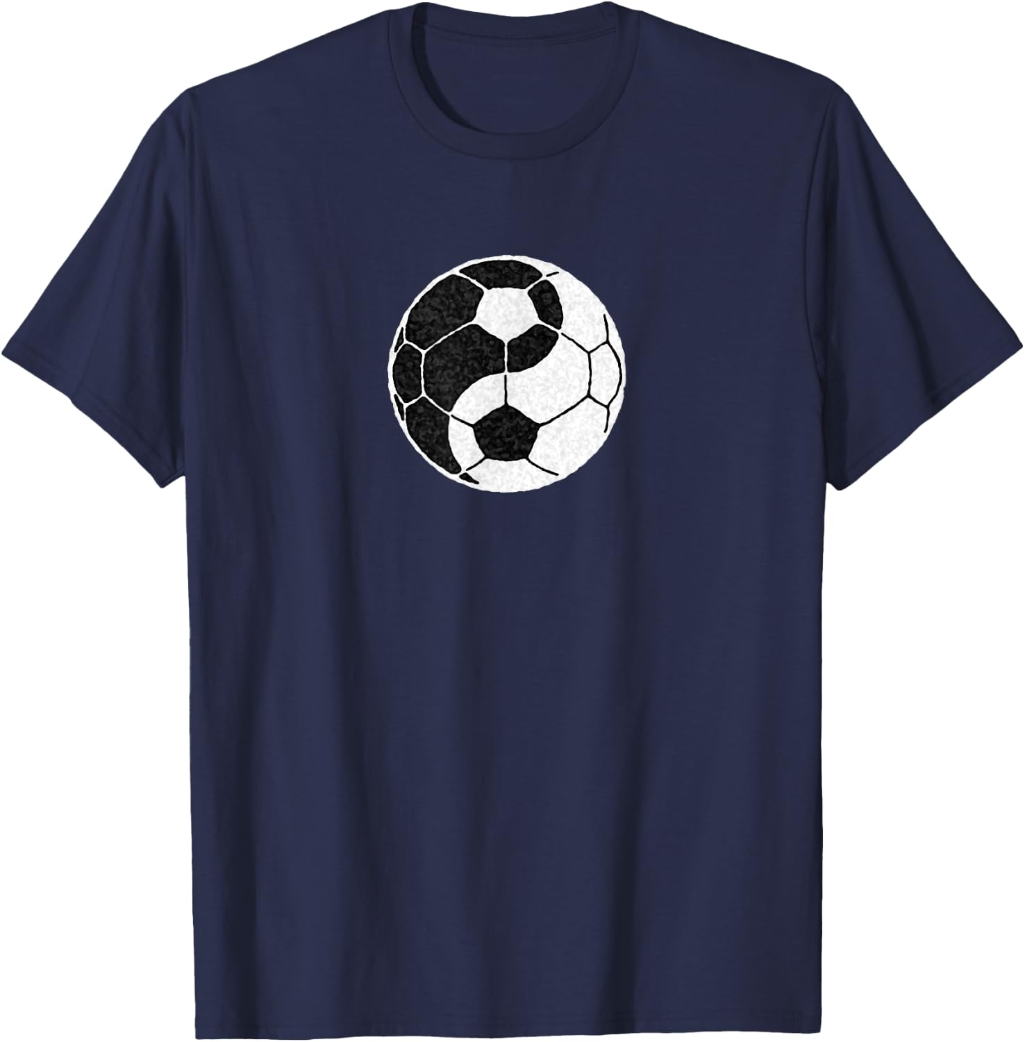 Yin Yang Soccer Graphic Women Boys and Girls T-Shirt - T-Shirt | Navy