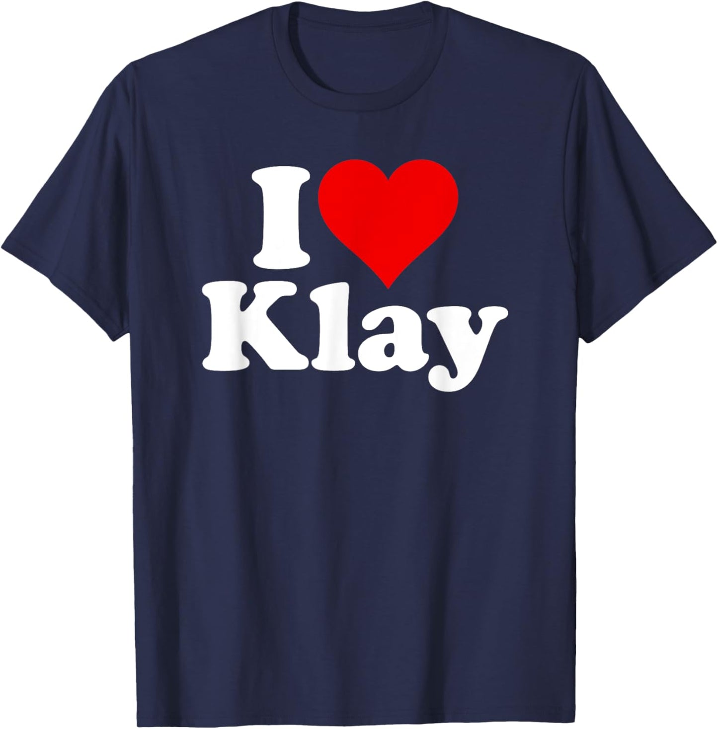 I Love Heart Klay T-Shirt - T-Shirt | Navy