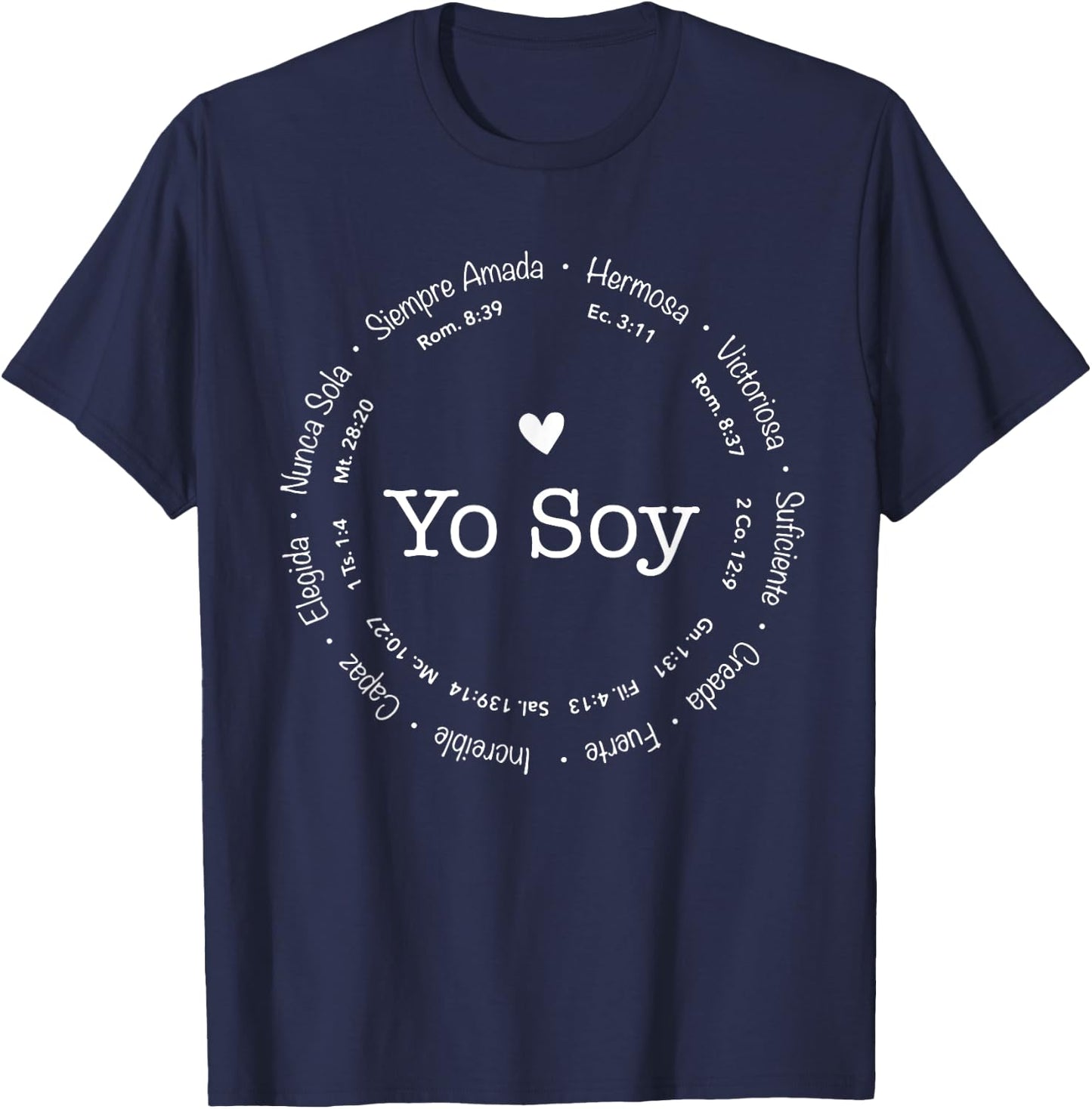 Yo Soy Inspiracion, I am Inspiration In Spanish T-Shirt - T-Shirt | Navy