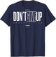 Fitness Quote Y2K Gym Training Back Print Yoga Sport Workout T-Shirt - T-Shirt | Navy