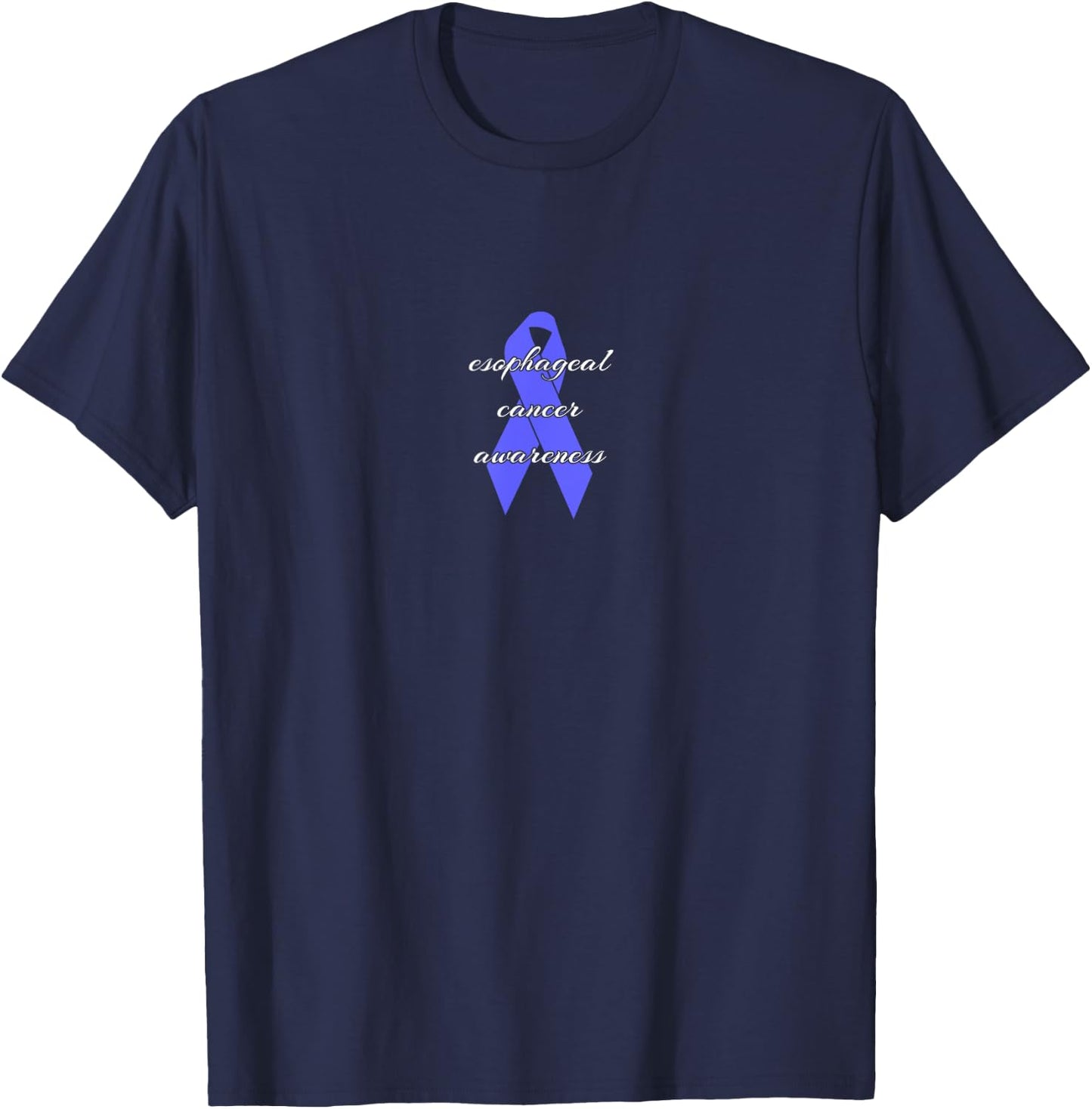 Esophageal Cancer Gift Men Women T-Shirt - T-Shirt | Navy