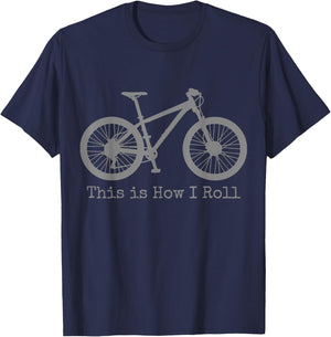 Mountain Bike Biking MTB Bicycle Cyclist Cycling Funny T-Shirt - T-Shirt | Navy