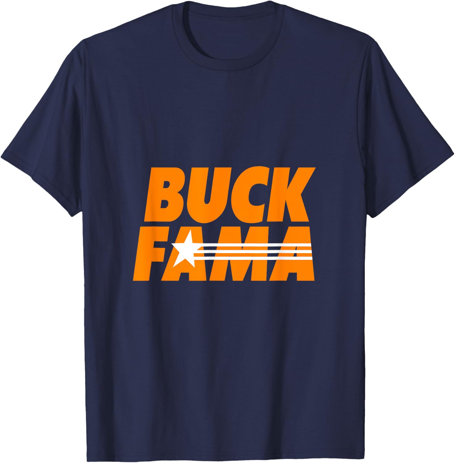 Buck Fama Team Spirit Cheer Football Fan Rivalry Sports T-Shirt - T-Shirt | Navy
