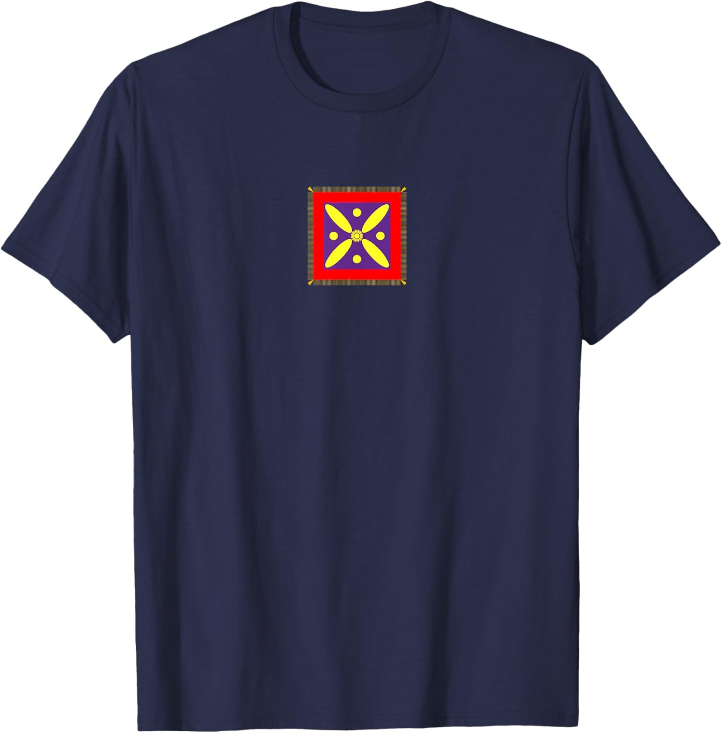 Derafsh Kaviani, lotus flower, Iranian history, flag, badge T-Shirt - T-Shirt | Navy