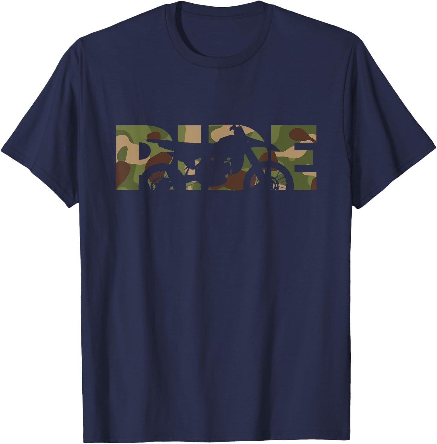 Dirt Bike Motocross Apparel - Dirt Bike Motocross T-Shirt - T-Shirt | Navy