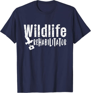 Wildlife Rehabilitator Animal Rehabilitation Rescue T-Shirt - T-Shirt | Navy