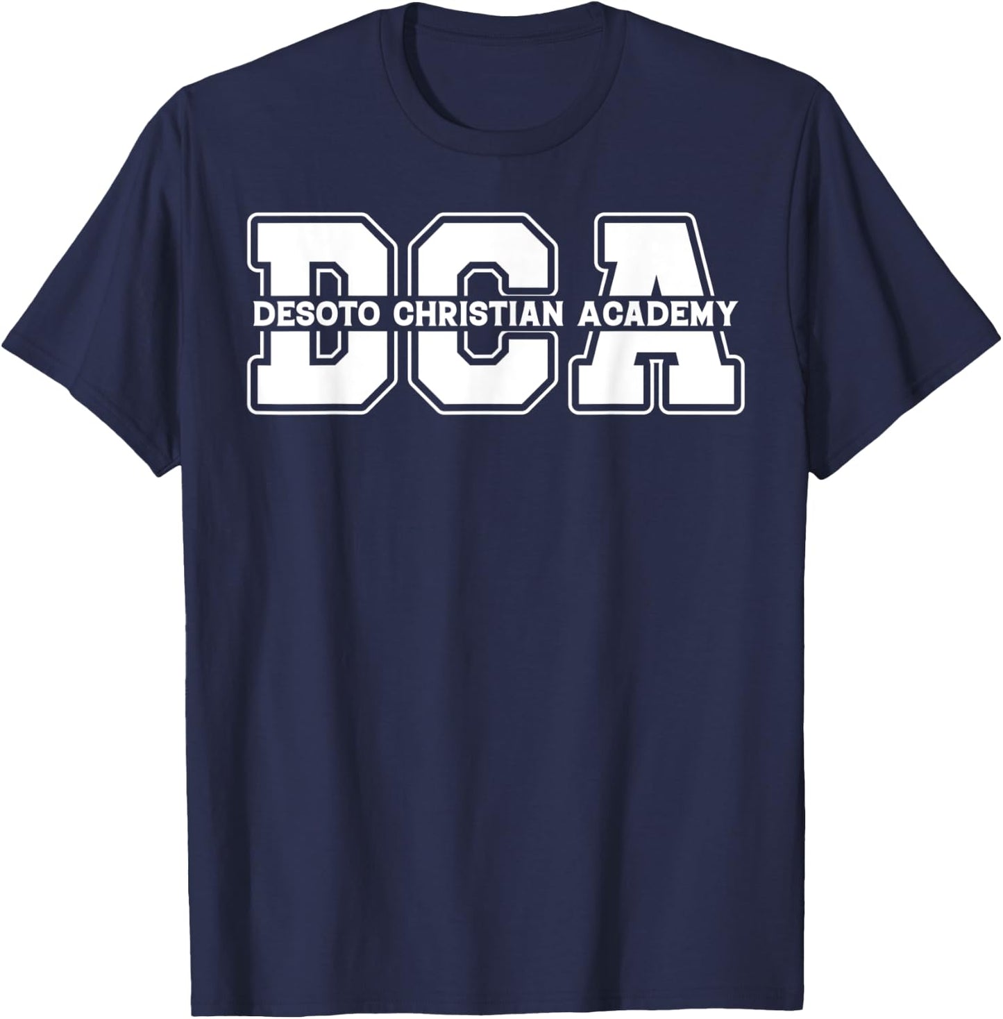 Desoto Christian Academy attire T-Shirt - T-Shirt | Navy