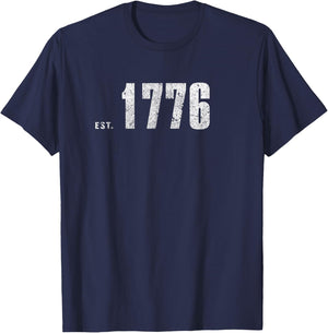 Established 1776 | Patriotic Independence Day - America USA Kids Men T-Shirt - T-Shirt | Navy