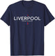 Liverpool England UK Retro Vintage T-Shirt - T-Shirt | Navy