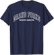 Grand Forks North Dakota ND Vintage Classic Athletic T-Shirt - T-Shirt | Navy