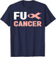 Fuck Uterine Cancer Shirt - Fuck Uterine Cancer Awareness T-Shirt - T-Shirt | Navy