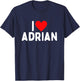 I Love Adrian T-Shirt - T-Shirt | Navy