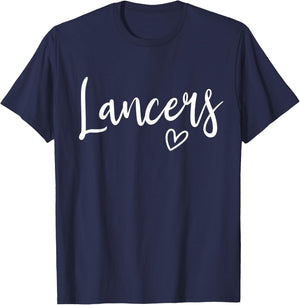 Lancers High School Lancers Sports Team Women's Lancers T-Shirt - T-Shirt | Navy
