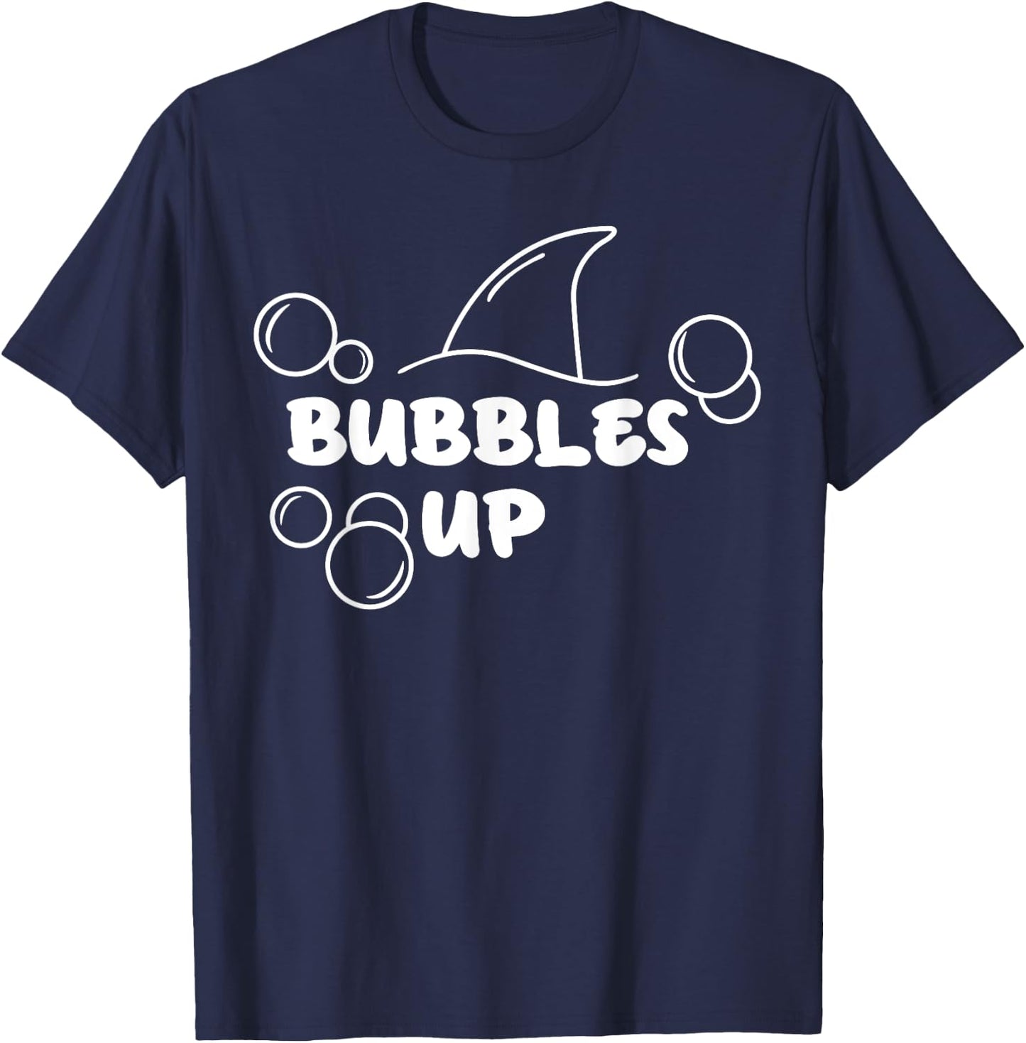 Shark Bubbles Up T-Shirt - T-Shirt | Navy