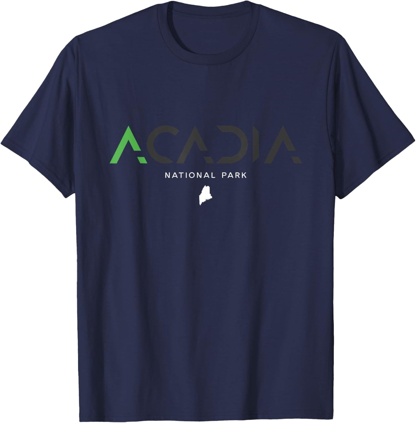 Acadia National Park Maine Tonal Retro Vintage T-Shirt - T-Shirt | Navy