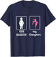 Your Daughter My Daughter Proud Pole Dancers Mom Dad T-Shirt - T-Shirt | Navy