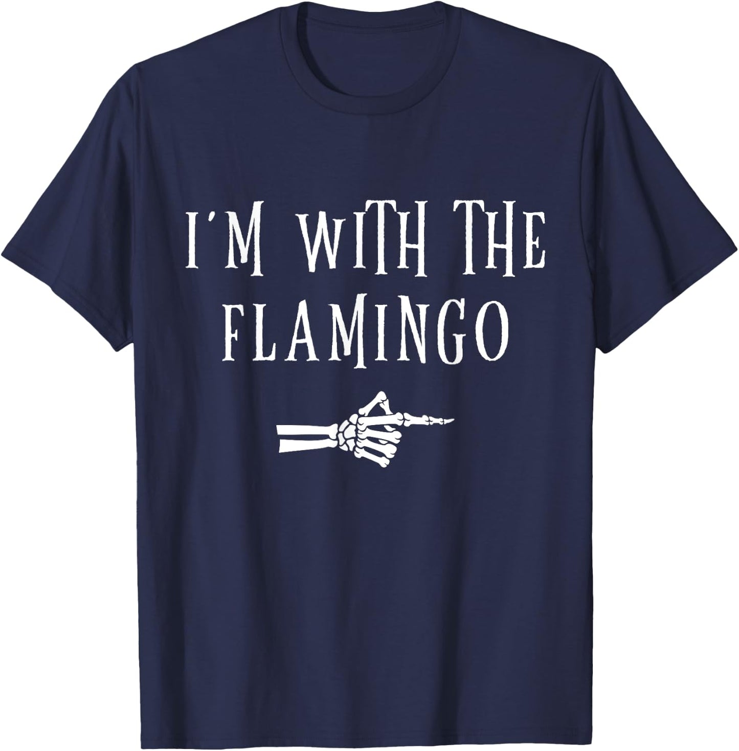 I'm With Flamingo Halloween Costume Party Matching Flamingo T-Shirt - T-Shirt | Navy
