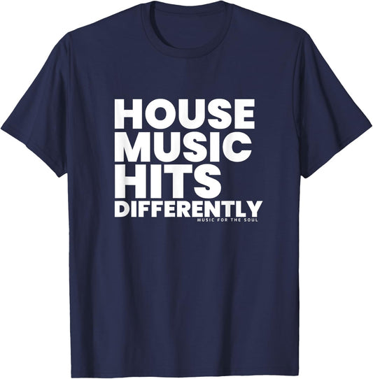 House Music Deep House Dance T-Shirt - T-Shirt | Navy