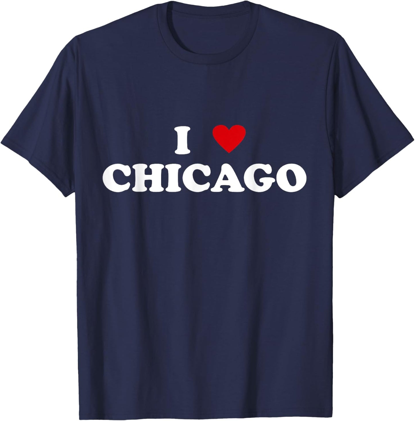 I Heart USA City - I Love Chicago T-Shirt - T-Shirt | Navy