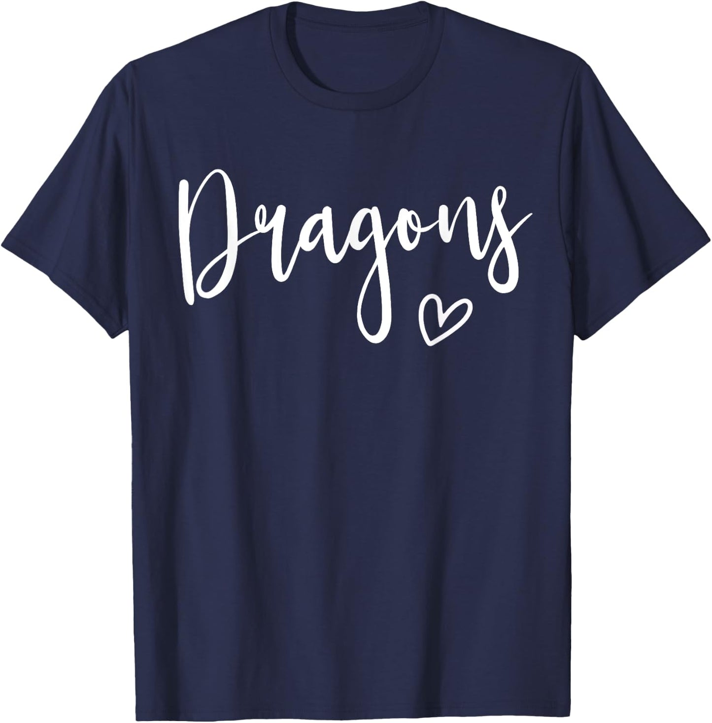 Dragons High School Dragons Sports Team Women's Dragons T-Shirt - T-Shirt | Navy