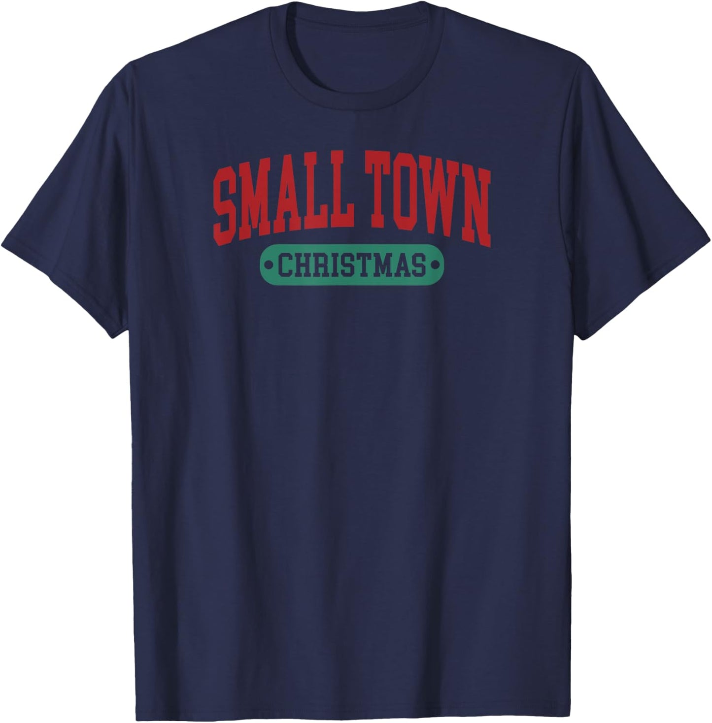 Small Town Christmas T-Shirt - T-Shirt | Navy