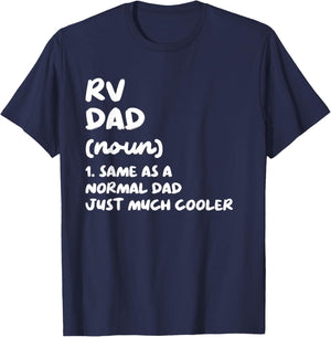 RV Dad Definition Camping Vacation T-Shirt - T-Shirt | Navy