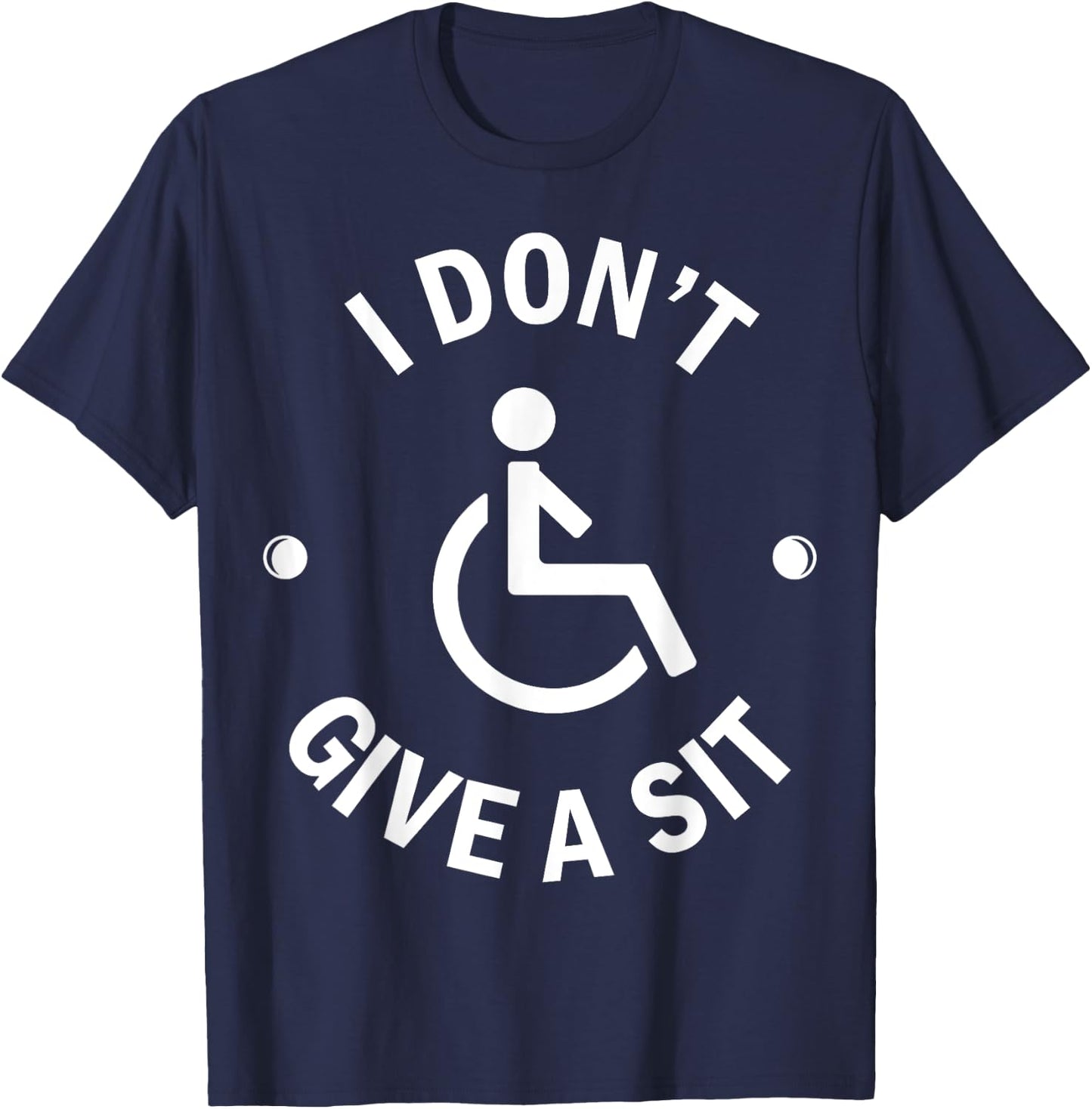 Funny Wheelchair driver T-Shirt - T-Shirt | Navy