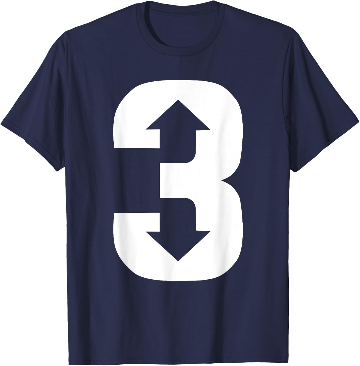 3 Up 3 Down | Three Up Three Down Baseball T-Shirt - T-Shirt | Navy