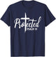 Protected Psalm 91 Bible Verse Jesus Religious Christian T-Shirt - T-Shirt | Navy
