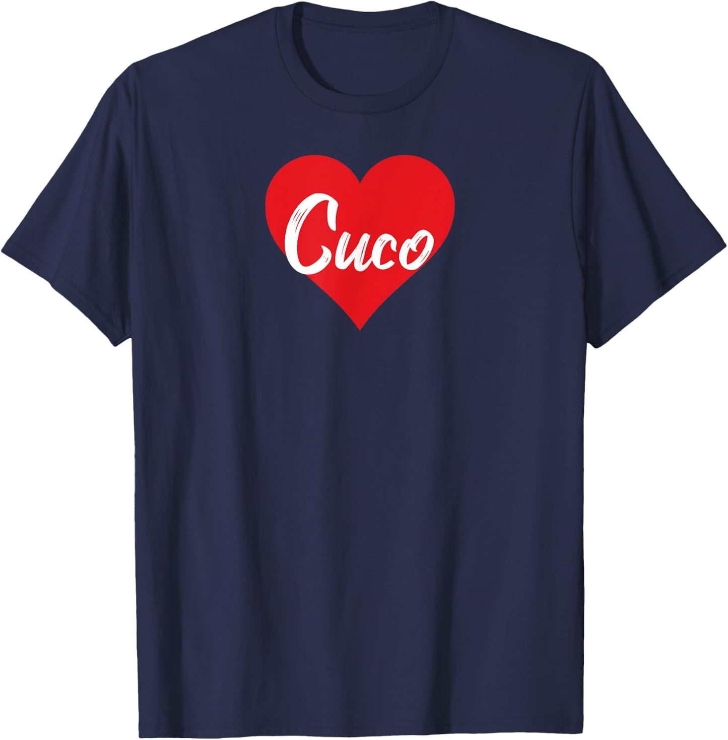 Amo a Cuco Primer Nombre Yo Corazón T-Shirt - T-Shirt | Navy