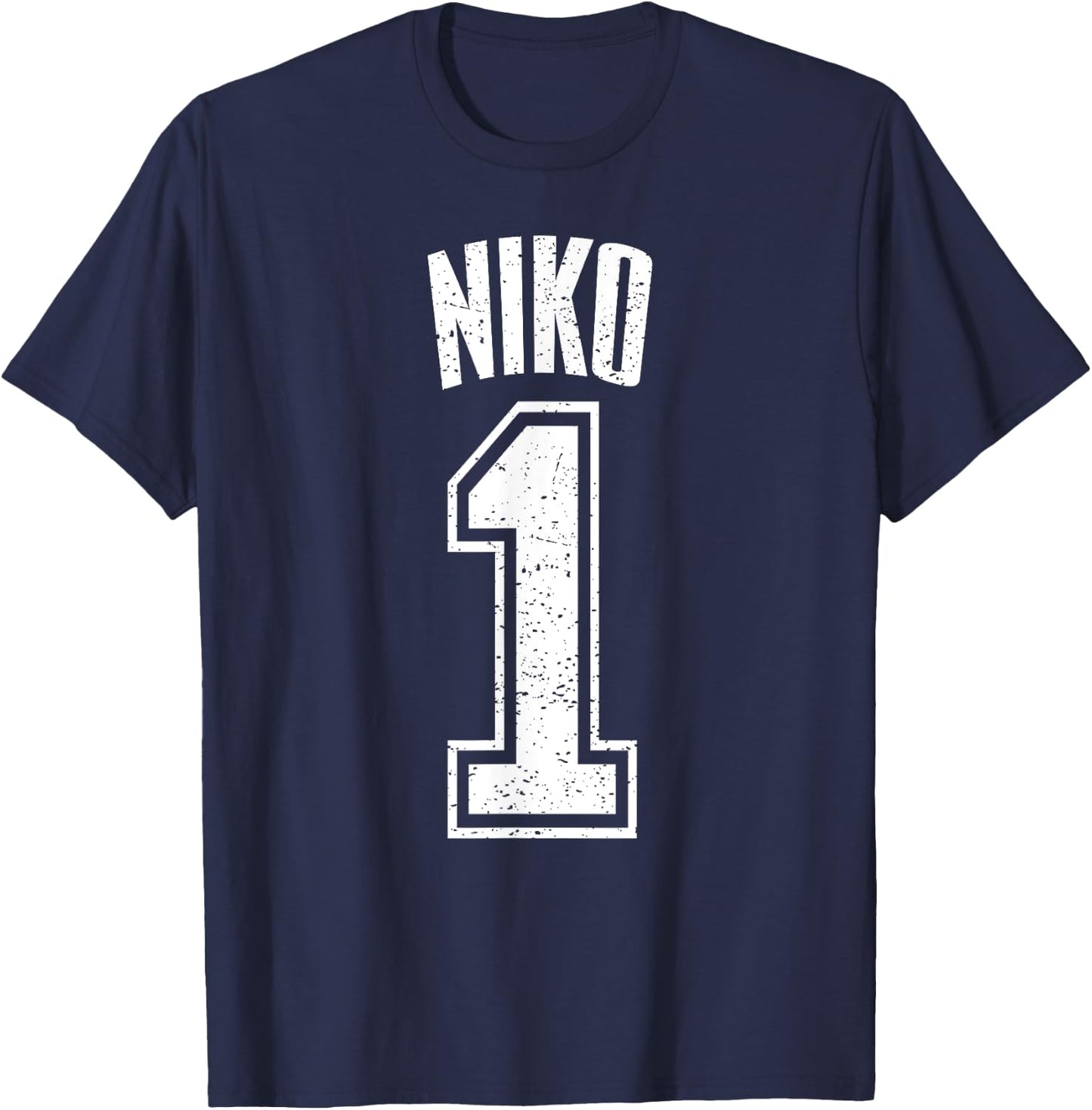 Niko Supporter Number 1 Greatest Fan T-Shirt - T-Shirt | Navy