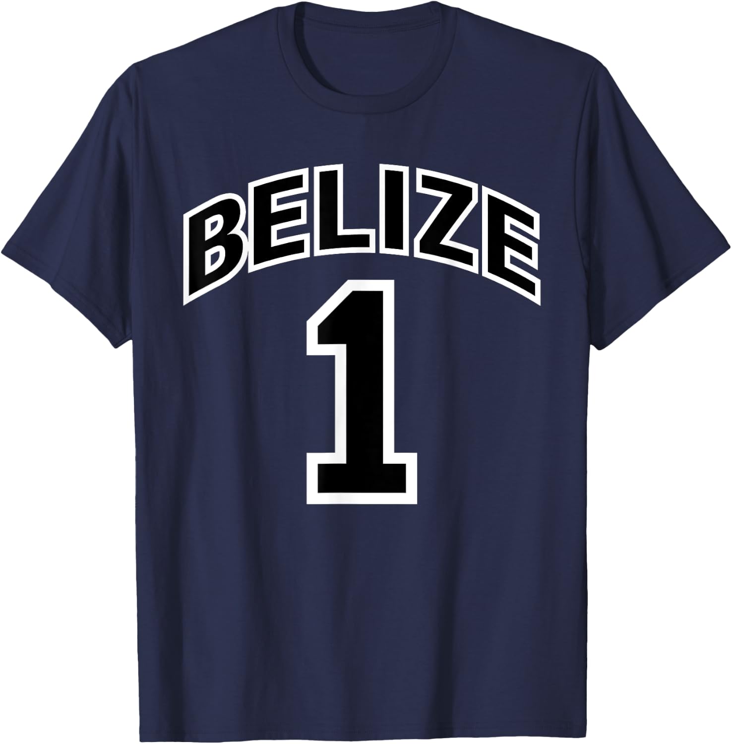 Belize One Proud Belizean T-Shirt - T-Shirt | Navy