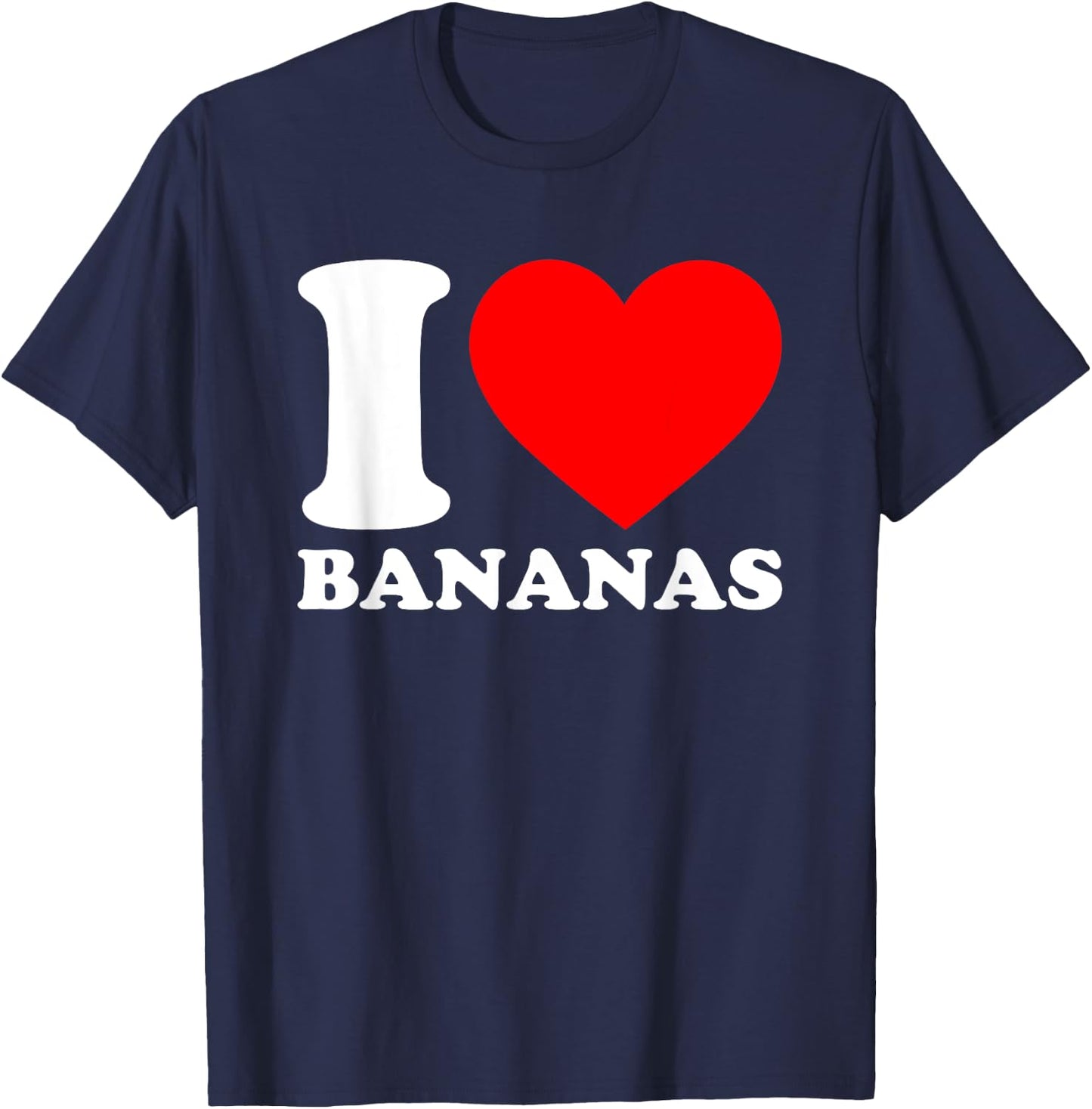 I Love Bananas T-Shirt - T-Shirt | Navy
