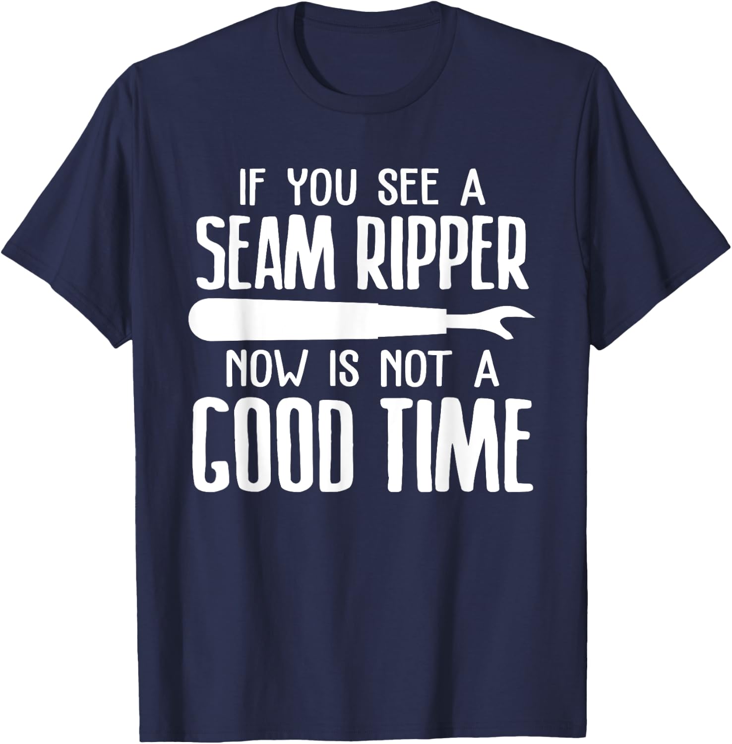 Funny Quilting Gift Quilter Seamstress Cool Sewing T-Shirt - T-Shirt | Navy