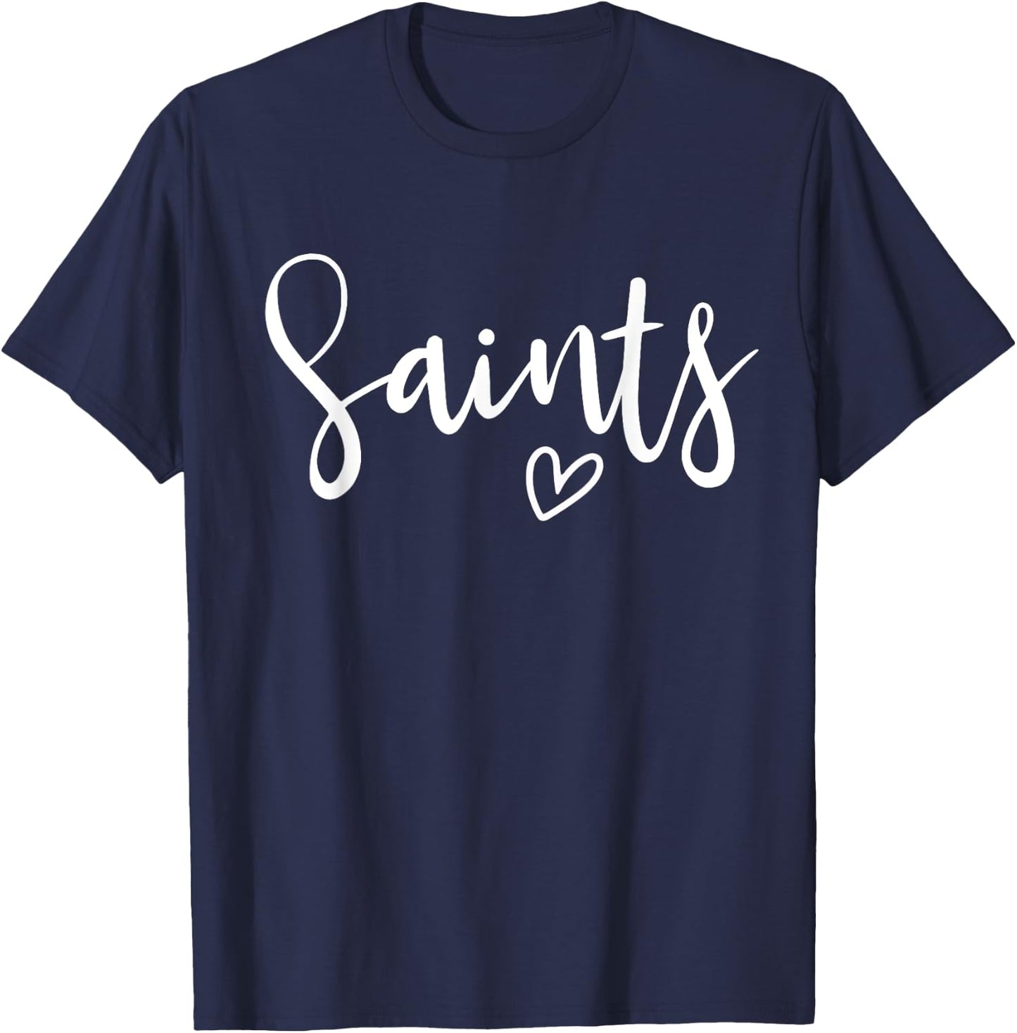 Saints High School Saints Sports Team Women's Saints T-Shirt - T-Shirt | Navy