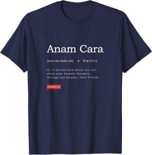 Anam Cara Term Definition Meaning Education | Regular Fit T-Shirt - T-Shirt | Navy