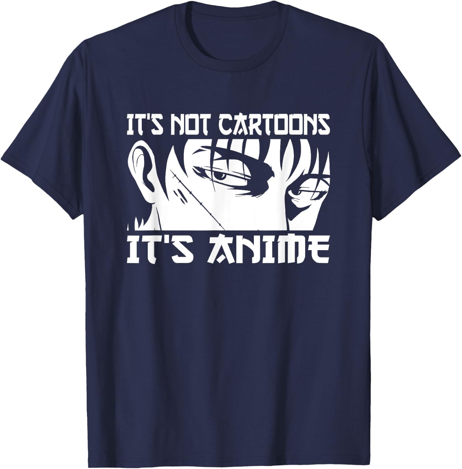 It's not Cartoons It's Anime Men Teen Boy Otaku Anime T-Shirt - T-Shirt | Navy
