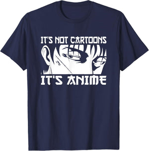 It's not Cartoons It's Anime Men Teen Boy Otaku Anime T-Shirt - T-Shirt | Navy