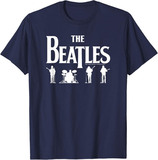 The Beatles - Silhouettes T-Shirt - T-Shirt | Navy