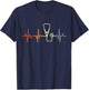 Vintage Stethoscope Pulse Line Veterinary Veterinarian T-Shirt - T-Shirt | Navy