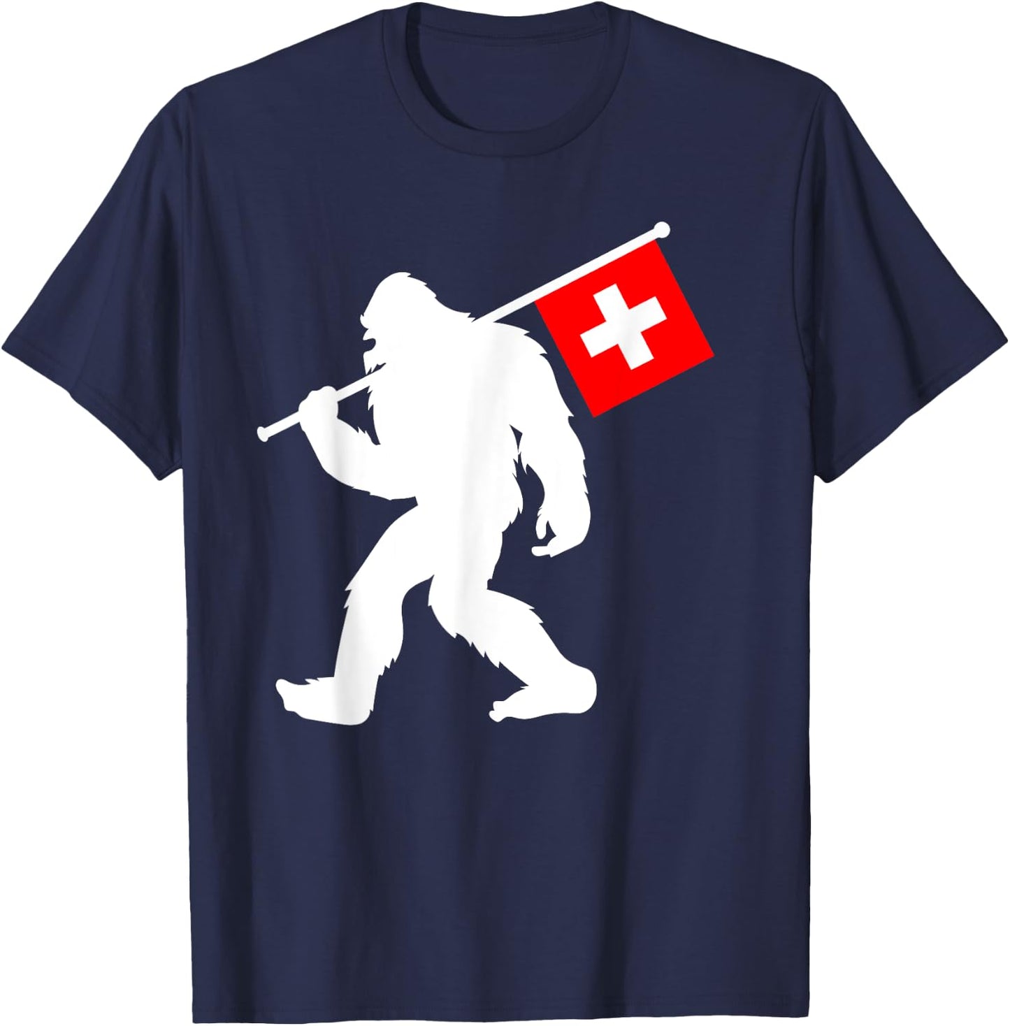 Switzerland Bigfoot T-Shirt - T-Shirt | Navy