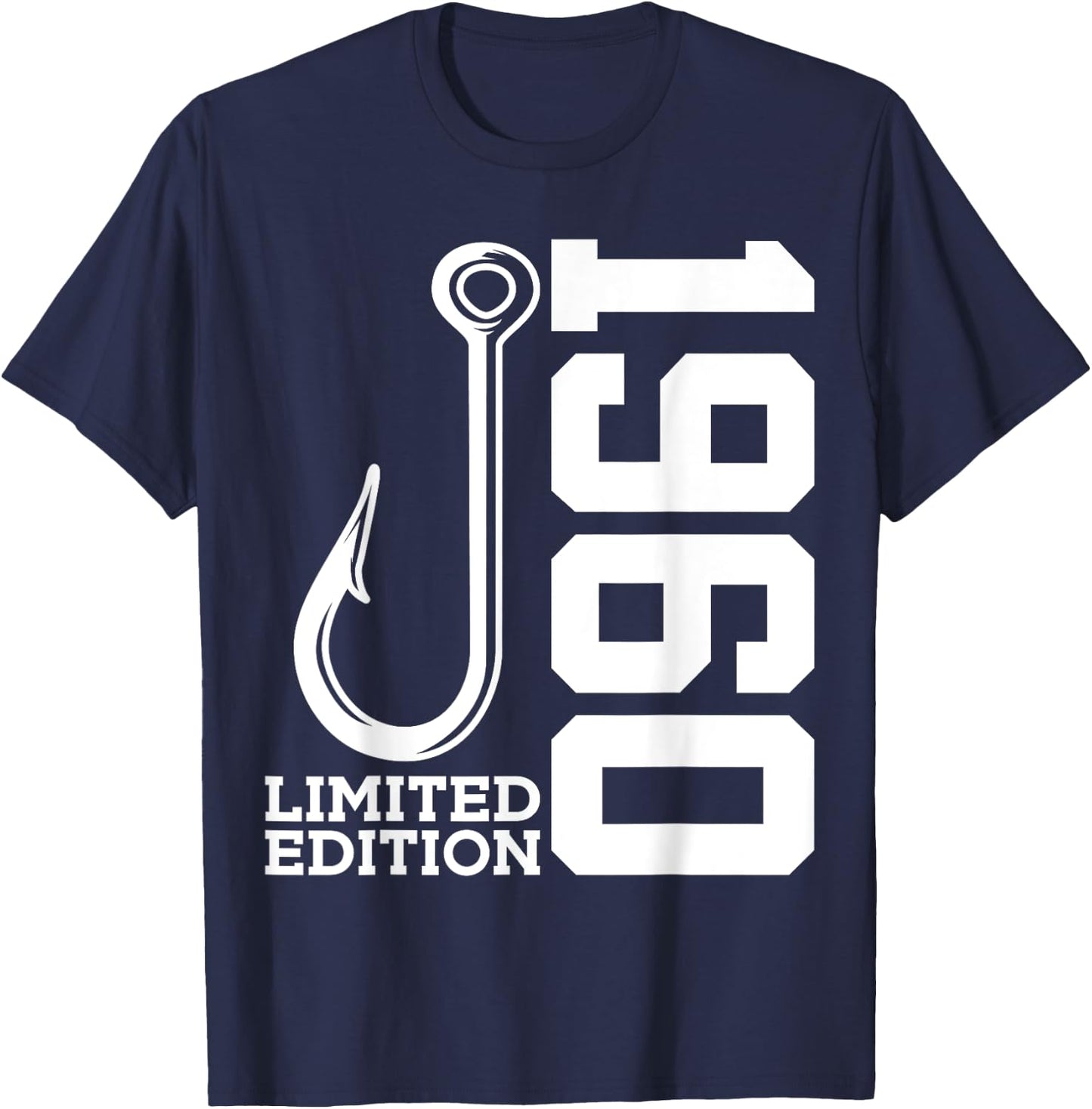 Angler 65th Birthday Fishing Limited Edition 1960 T-Shirt - T-Shirt | Navy